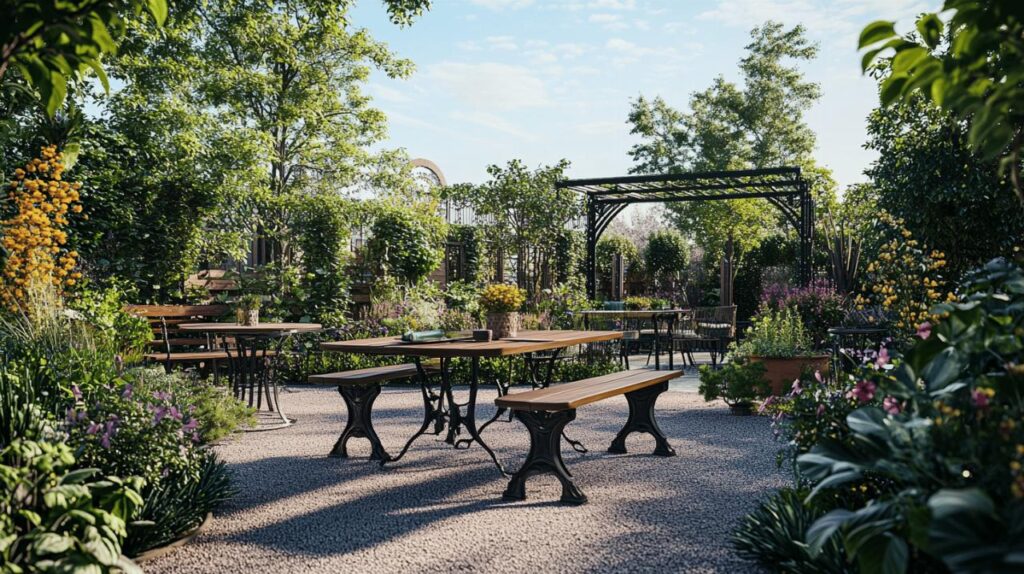 Tables rondes de jardin Castorama : entre design et convivialite